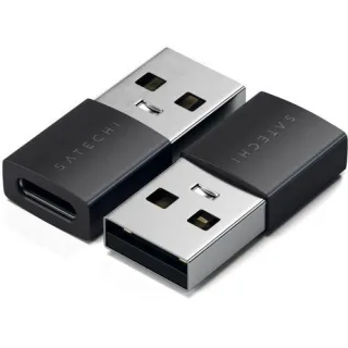 Satechi Aluminium USB-A to C Adapter 2 Pck Space Black
