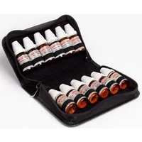 omeo Aufbewahrungsbox Hausapotheke 12 DHU Leder & Spagyra RFID (10ml) (ohne Gläser)