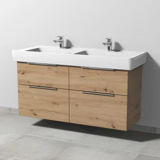 Sanipa 3way Waschtischunterbau zu Laufen Pro A Waschtisch mit 4 Auszügen, Eiche Natural-Touch UM76085