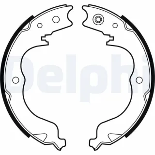 Delphi Bremsbacken hinten Citroen Mitsubishi Peugeot Subaru