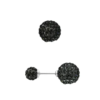 DIADEMA - Ohrringe Black Night - Kristall Schwarz - Kollektion Crystal Pearl