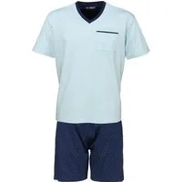 REDBEST Pyjama Herren-Shorty Single-Jersey gemustert