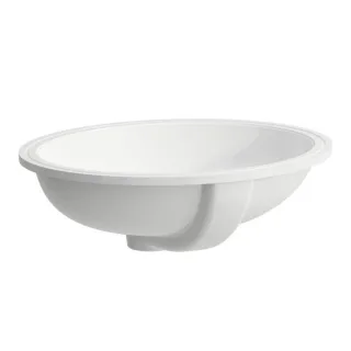 Laufen SAVOY Einbauwaschtisch H8189430001091 44,6x36,2cm, Einbau von unten, oval, mit Überlauf, weiß