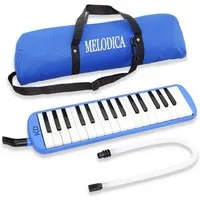keepdrum Melodica keepdrum Melodica Blau 32 Tasten mit Tasche