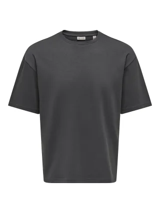 ONLY&SONS - ONSCASPIAN AIRFLEX BOXY SS TEE NOOS Grey Pinstripe - Gr. - XL