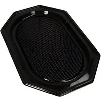 PAPSTAR Servierplatte Servierplatten, PET 45 cm x 30 cm schwarz 10 Stk, APET