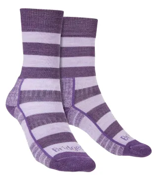 Bridgedale - Womens Wandern Leichte Merino Socken - Flieder / Lila