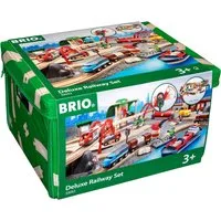 Ravensburger Spielzeugeisenbahn-Schiene BRIO World 33052 Straßen & Schienen Bahn Set Deluxe Eisenbahn 3+
