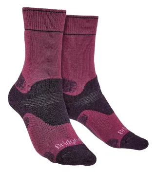 Bridgedale - Womens Wandern Midweight Merino Socken - Berry