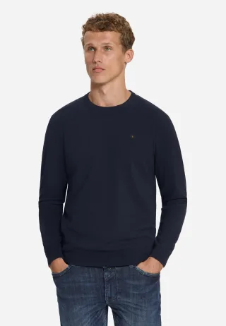No Excess - Pullover Crewneck Melange Dark Night - Gr. - M