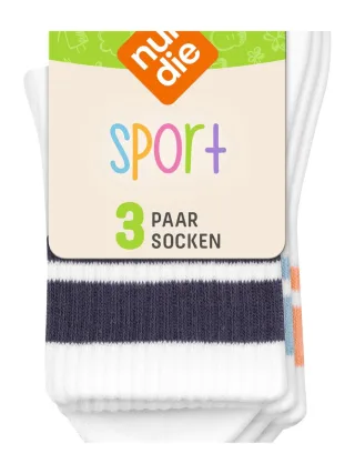 NUR DIE Unisex Sportsocken Color 3er Pack