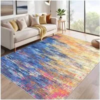 GarveeMore Teppich Abstrakte Textur, rechteckig, Höhe: 5 mm, Weicher, pflegeleichter Teppich mit künstlerischem Look
