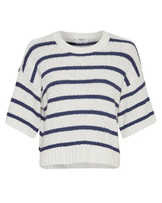 msch copenhagen - MSCHHannalie 2 4 Pullover STP Egret Oceana - Gr. - S