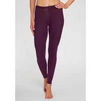 Lavana Strickstrumpfleggings Baumwoll Strumpfhose ohne Fuß, Uni Farben Thermosan, fein gestrickt, weich und elastisch