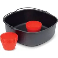 Philips Backeinsatz Back-Kit HD9956/00, Zubehör für HD9630, HD9750, HD9650 HD9656, HD9860 HD9867, HD9870, HD9875, HD9880 HD9654 HD9762, mit Muffincups