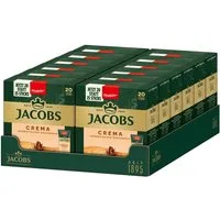 JACOBS Kaffee Löskaffee Typ Cafe Crema 12 x 20 Getränke Sticks, (Packung, 12er Pack)