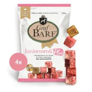 Graf Barf Juniormenü Plus Hähnchen 4x2,5kg
