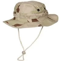 MFH Outdoorhut US GI Buschhut, Kinnband, GI Boonie, Rip Stop, 3 Fa. desert