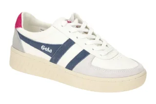 Gola CLA415HE Damen Sneaker Wei?/Moonlight/Fuchsia - GrandSlam Trident - Bequ...