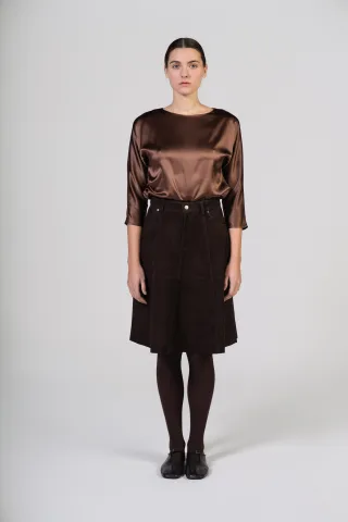 (THE MERCER) N.Y. - Bluse brown - Gr. - 42