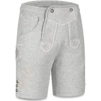 Steigenhöfer Manufaktur Jogginghose "MORITZ" kurze Jogginghose im Lederhosen Look Herren Tracht für Oktoberfest Wiesn und weitere Feierlichkeiten