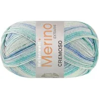 LANA GROSSA MEILENWEIT 100 g Merino Extrafine CREMOSO Häkelwolle, 420 m (extraweiche 4-fach Merino-Sockenwolle), 100 g