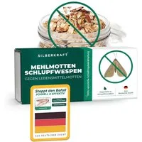 Silberkraft Insektenvernichter Mehlmottenschlupfwespen, biologische Motten- und Larvenbekämpfung, Mehlmotten, Dörrobstmotten, Speichermotten, Getreide- und Wachsmotten