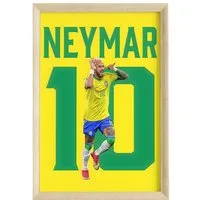 JUSTGOODMOOD Poster Premium ® Neymar Junior Brasilien · Fußball · ohne Rahmen
