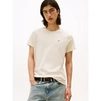 Tommy Jeans T-Shirt TJM ESSENTIAL SOLID mit Rundhalsausschnitt und dezenter Logo-Flag