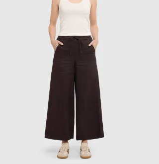 MAC - MAC JEANS - CALLIE, Pure linen braun - Gr. - 38