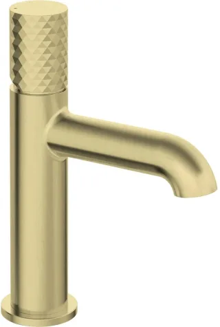 Neuesbad Serie 600 Hexa Waschtischarmatur ohne Ablaufgarnitur, gold gebürstet NB1DEBHS_R20M1