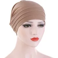 Cachito Strickmütze Haar Wrap für Damen Weich Turban Cap Stretch Jersey Kopftuch Atmungsaktiv Leichtgewicht Turban für Frauen