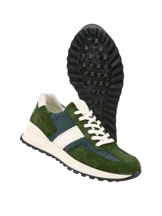 Mey & Edlich Herren Leichtlauf-Sneaker Grün Obermaterial: 65% Leder, 35% Polyester