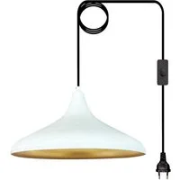 Bamyum Pendelleuchte Champion Pendelleuchte mit Stecker 35 cm, Metall mit 450 cm Kabel, ohne Leuchtmittel