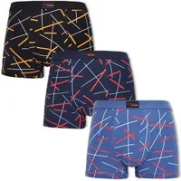 Markenwarenshop-Style Boxershorts Boxershorts Herren 3er Set GIANVAGLIA Premium Stretch Baumwolle 7005