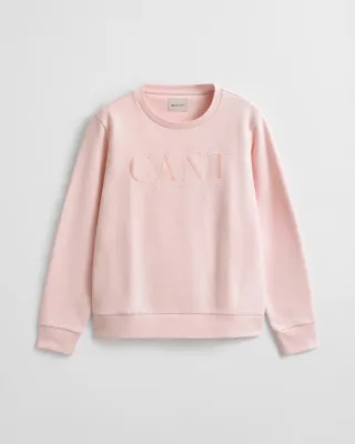 GANT - Tonal Graphic Rundhals-Sweatshirt apricot pink - Gr. - M