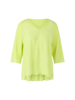 Marc Cain Sports - Blusenshirt mit 3/4-Raglanärmeln sunny lime new - Gr. - 38