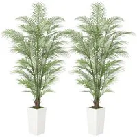 Kunstbaum Künstliche Pflanzen Künstliche Palme Deko, GarveeMore, Höhe 183 cm