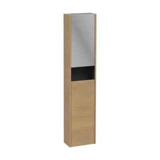 VitrA New Integra Square Hochschrank Compact mit 2 Türen inklusive Spiegel und Ablage 30 Gold,80348 80348
