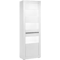 Home affaire Vitrine Carat Höhe 198 cm, zwei Leisten angeliefert, 1 x grau, 1 x weiss