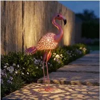 GLOBO LIGHTING LED Solarleuchte, LED-Leuchtmittel fest verbaut, Solarleuchte Gartenskulptur Terrassen Gartendeko Figur LED