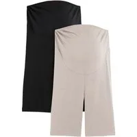 bonprix Radlerhose (Packung, 2-tlg., 2er) aus elastischem Material, mit Jerseybund, kurze Leggings