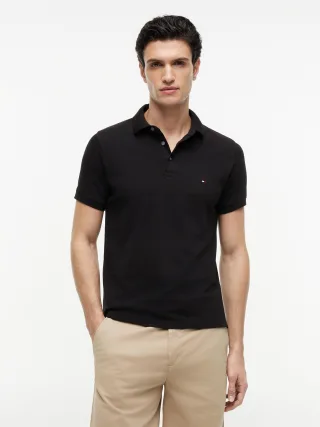 CORE 1985 SLIM POLO Black - Gr. - L