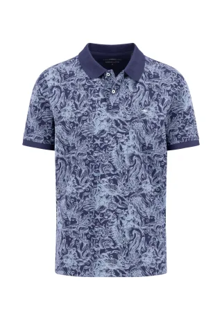 FYNCH-HATTON - Polo, AOP marine - Gr. - 3XL