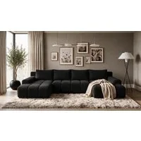 storez24 Ecksofa Ovia U, mit Bettkasten und Schlaffunktion, U-Form, bequem