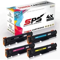SPS Tonerkartusche Kompatible Druckertoner für HP - CF410A, BCYM, (4er Pack, 4-St)