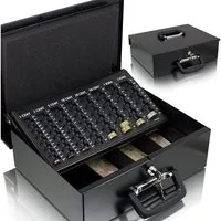 Bituxx Geldkassette Transportkassette schwarz 350mm (MS-12722)