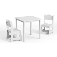 LEADZM Kindertisch Kindertisch mit 2 Stühlen, Kindersitzgruppe, Kinder Tisch Stuhl Set