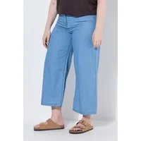 Ulla Popken Regular-fit-Jeans Jeans-Culotte Mary weites Bein Komfortbund