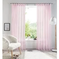 OTTO home Gardine XANA (1 St), Schlaufen, transparent, Voile, Bestseller, einfarbig, 1 Schal, pflegeleicht, preiswert!